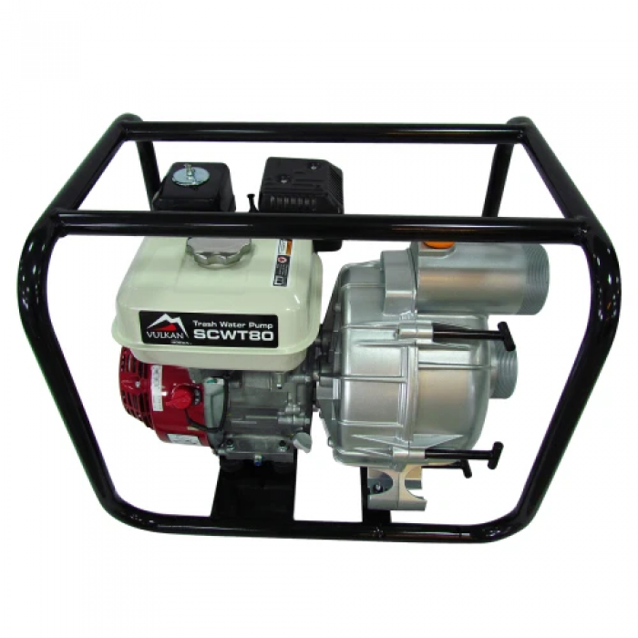 Мотопомпа бензинова Vulkan SCWT80H для брудної води з двигуном Honda GX 200 (UKR U-81696)