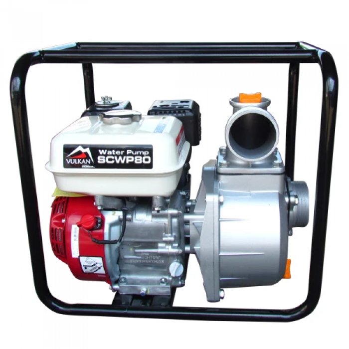 Мотопомпа бензинова Vulkan SCWP80H для чистої води з двигуном Honda GX 160 (UKR U-81497)