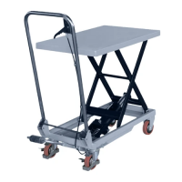 Гідравлічний вантажопідйомний стіл VULKAN SYTJ-15 150 кг / 0,72 м