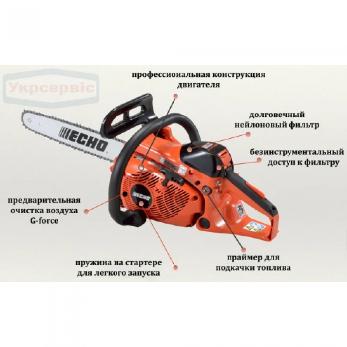 Бензопила ECHO CS-362WES 1.5 кВт, 35 см (CS-362WES) (UKR U-78696)