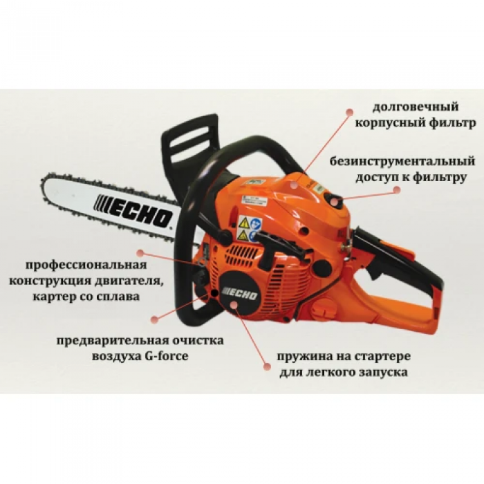 Бензопила ECHO CS-490ES 2.14 кВт, 38 см (CS-490ES) (UKR U-79016)