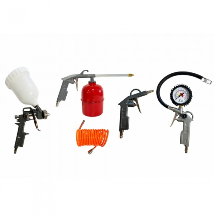 Набор пневматических инструментов GTM РТК-5 5 шт (РТК-5) (UKR U-27342)