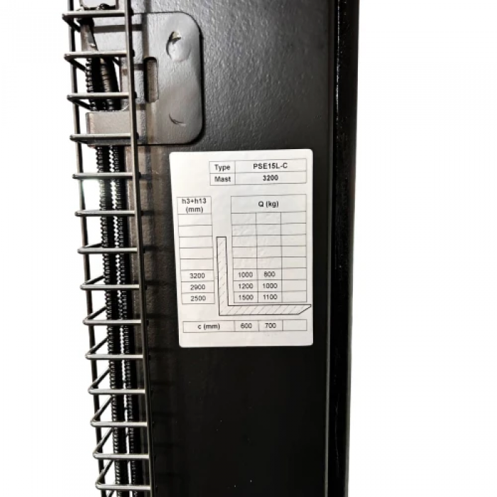 Штабелер електричний GTM PSE15L-C 3200 1,5т/3,2м з АКБ Li-ion 24В 60 А*год (PSE15L-C 3200) (UKR U-92422)