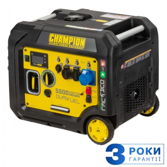 Гібридний інверторний генератор CHAMPION C5500iES DF (501003-UA) Гібридний інверторний генератор CHAMPION C5500iES DF (501003-UA)