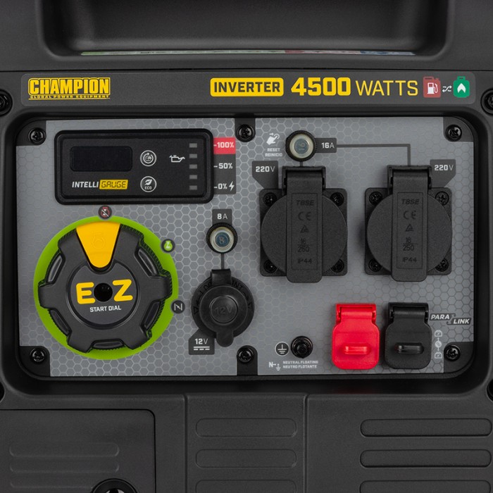 Гібридний інверторний генератор CHAMPION C4500iESG GEN2 (500988-UA) Гібридний інверторний генератор CHAMPION C4500iESG GEN2 (500988-UA)