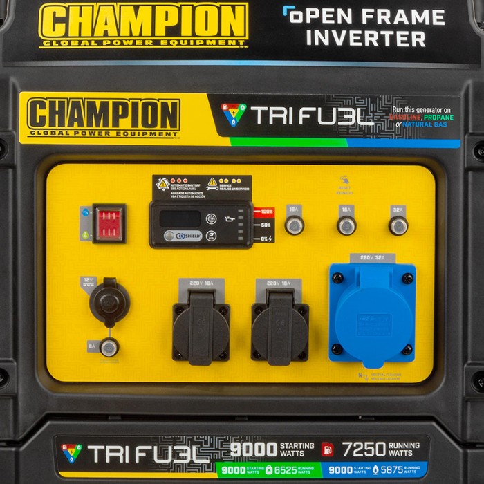 Гібридний інверторний генератор CHAMPION C9000iE Tri Fuel (501176-UA) Гібридний інверторний генератор CHAMPION C9000iE Tri Fuel (501176-UA)