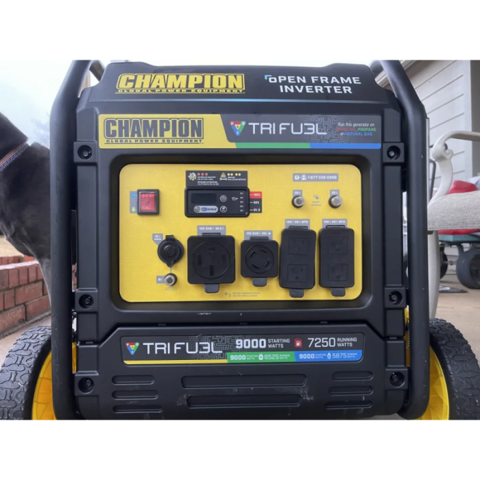 Гібридний інверторний генератор CHAMPION C9000iE Tri Fuel (501176-UA) Гібридний інверторний генератор CHAMPION C9000iE Tri Fuel (501176-UA)