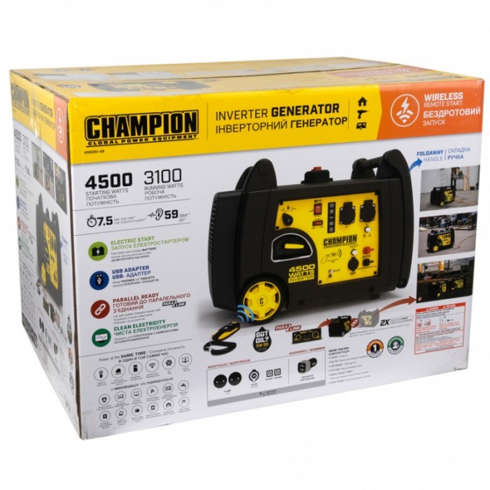 Інверторний генератор CHAMPION C4500iES (500261-UA) Інверторний генератор CHAMPION C4500iES (500261-UA)