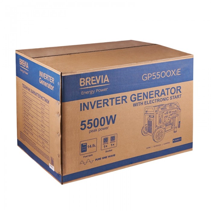 Інверторний генератор BREVIA GP5500XiE Інверторний генератор BREVIA GP5500XiE