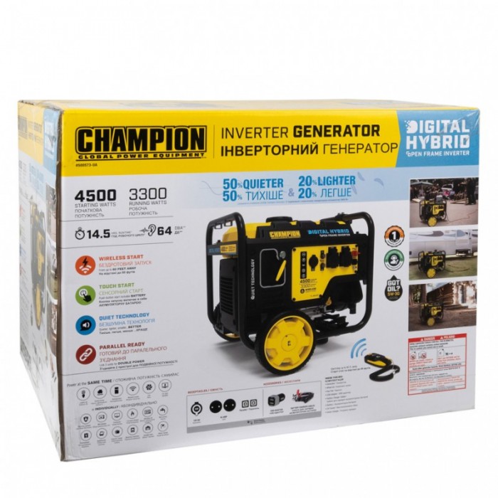 Інверторний генератор CHAMPION C4500iE (500573-UA) Інверторний генератор CHAMPION C4500iE (500573-UA)