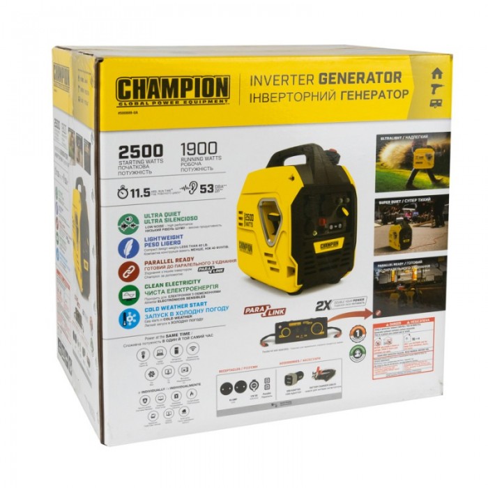 Купити Инверторный генератор CHAMPION C2500iS (500889-UA) (2923-01) Инверторный генератор CHAMPION C2500iS (500889-UA) (2923-01)