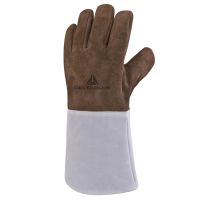 Жаропрочные перчатки сварщика из воловей кожи Delta Plus