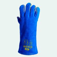 Сварочные перчатки-краги  Doloni (спилковые синие)