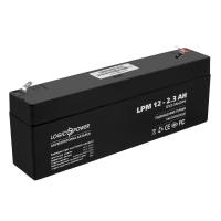 Аккумулятор кислотный AGM LogicPower LPM 12 - 2,3 AH